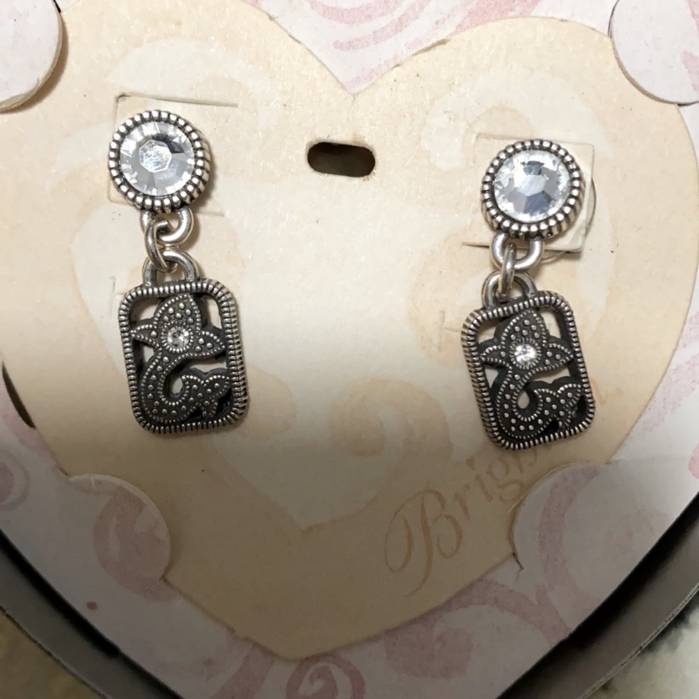 Vintage NWT Brighton silver earrings pacific heights - Picture 4 of 5
